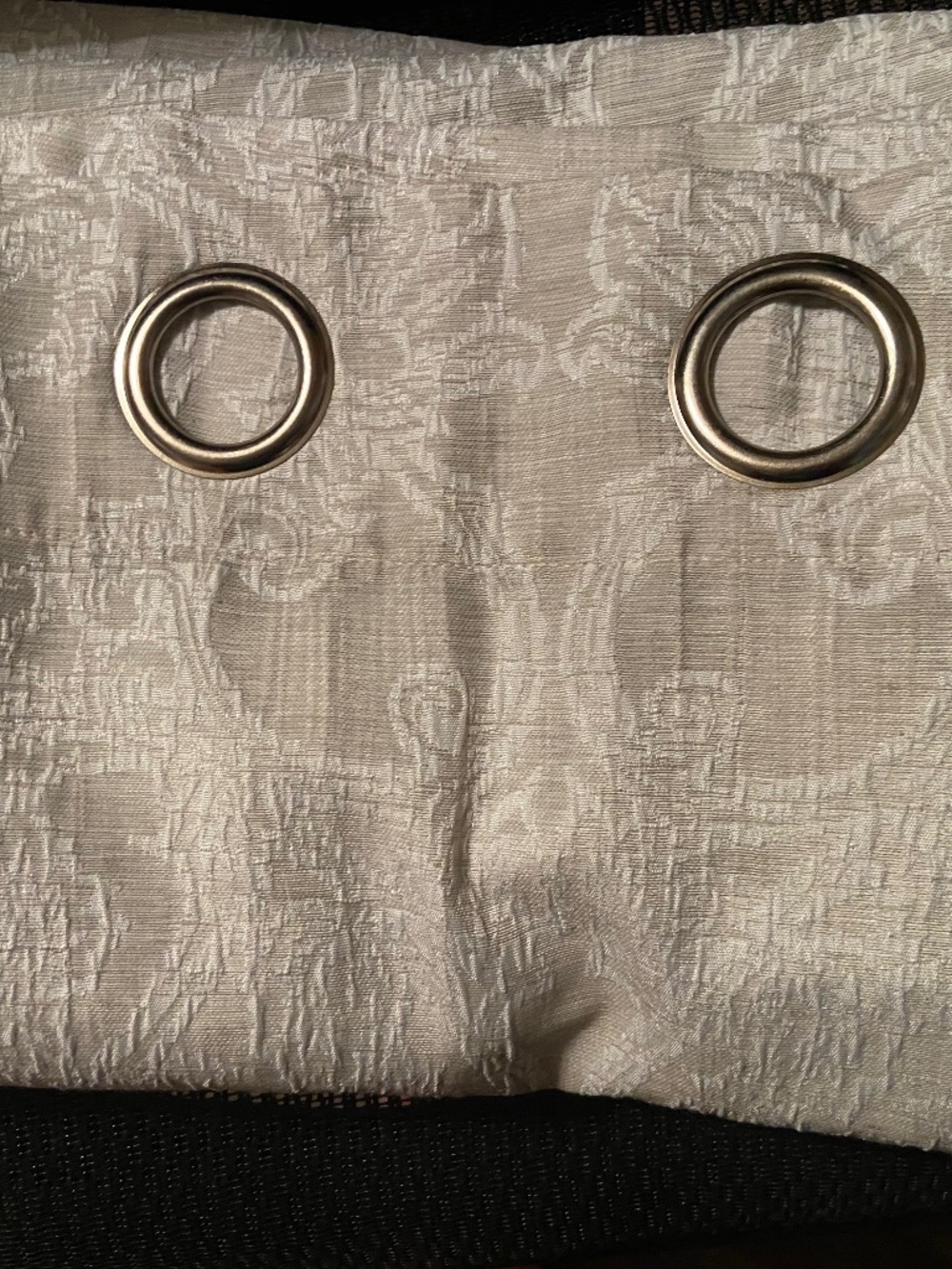 Floral beige curtains